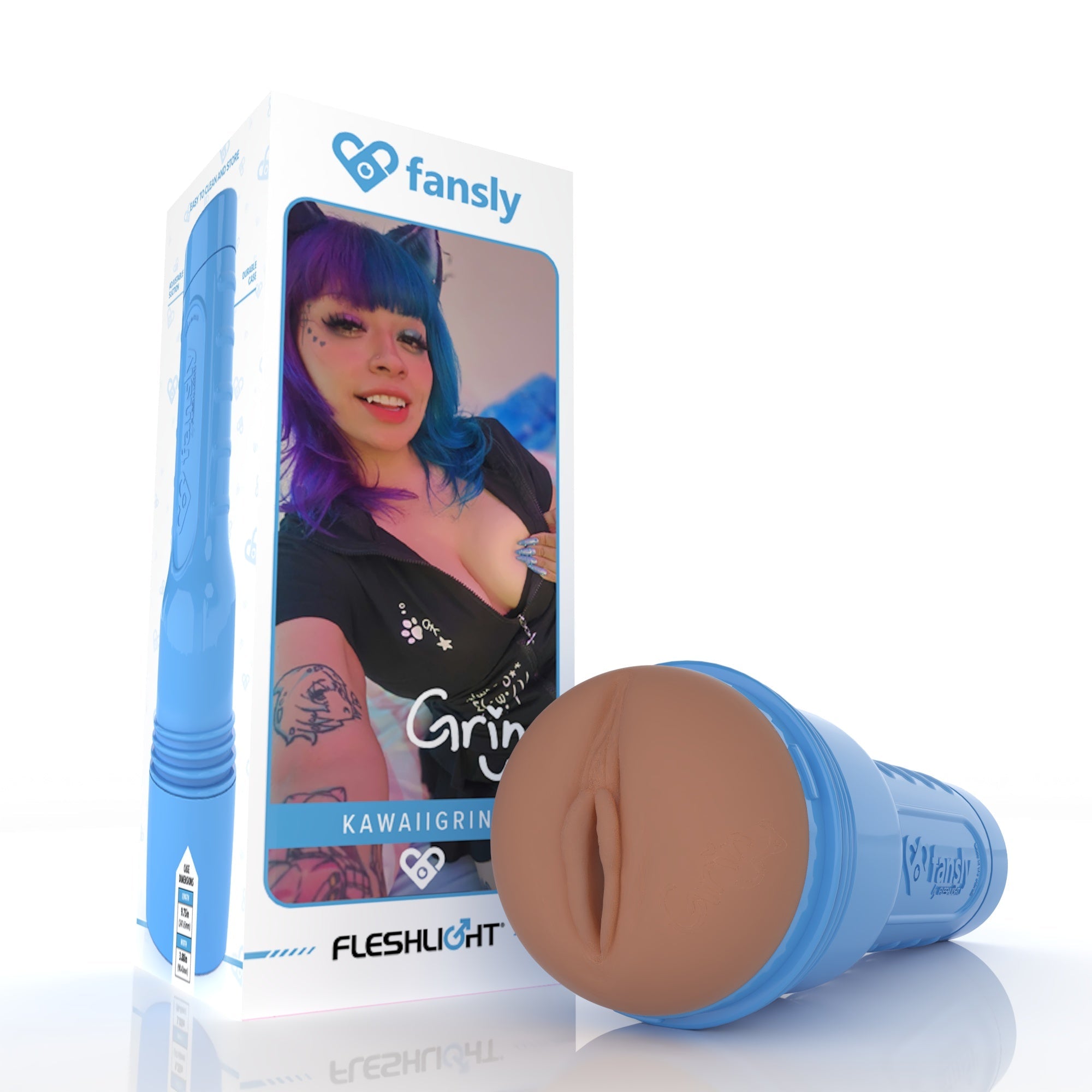 KawaiiGrin Lady Fansly Fleshlight: Fox Girl Fuck Toy :3 Exclusive Lady With Case Fleshlight