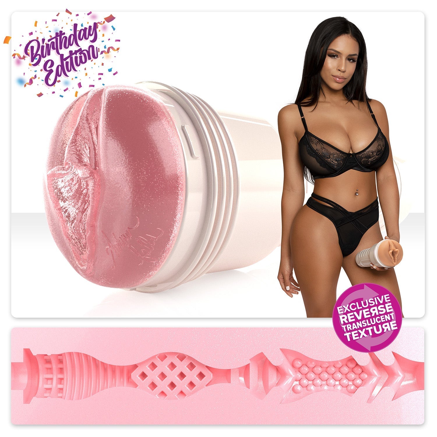 Birthday Cake Autumn Falls Birthday Cake Edition Stroker Birthday - Cream (Lady) With case